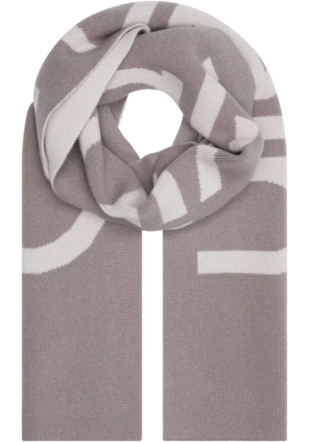 Calvin Klein Schal "TWO-TONE KNIT WOOL MIX HW SCARF", mit Logoschriftzug günstig online kaufen