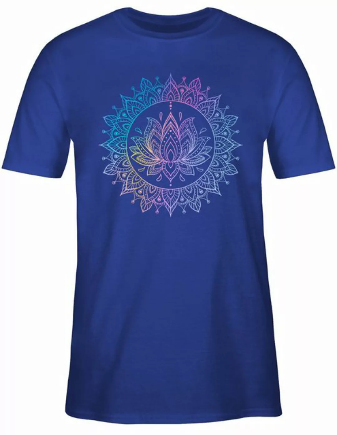 Shirtracer T-Shirt Lotusblume Spirituelle Meditation Mandala Pilates Lotus günstig online kaufen