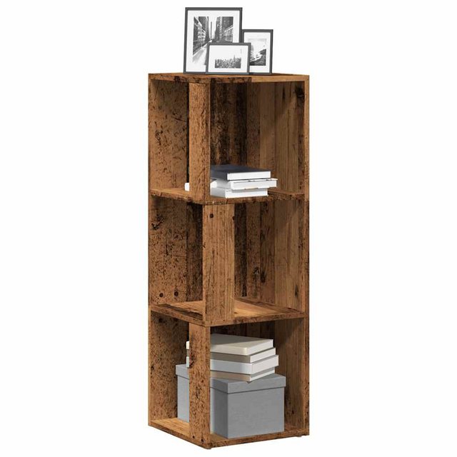 vidaXL Aktenschrank Eckregal Altholz-Optik 33x33x100 cm Holzwerkstoff günstig online kaufen