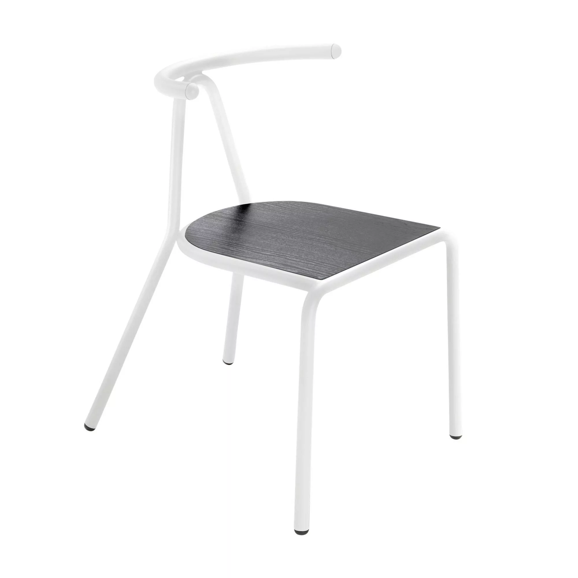 B-Line - Toro Stuhl Sitzfläche Esche - Esche schwarz/mit schwarzem Anstrich günstig online kaufen