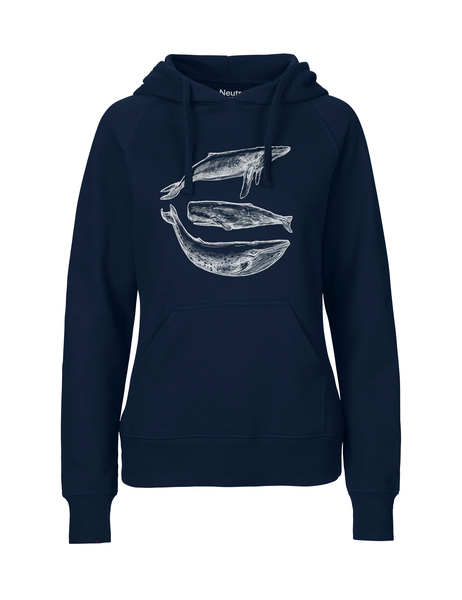 Fair Gehandelter Bio Frauen Hoodie "Three Whales" Vegan, Organic,Fair günstig online kaufen