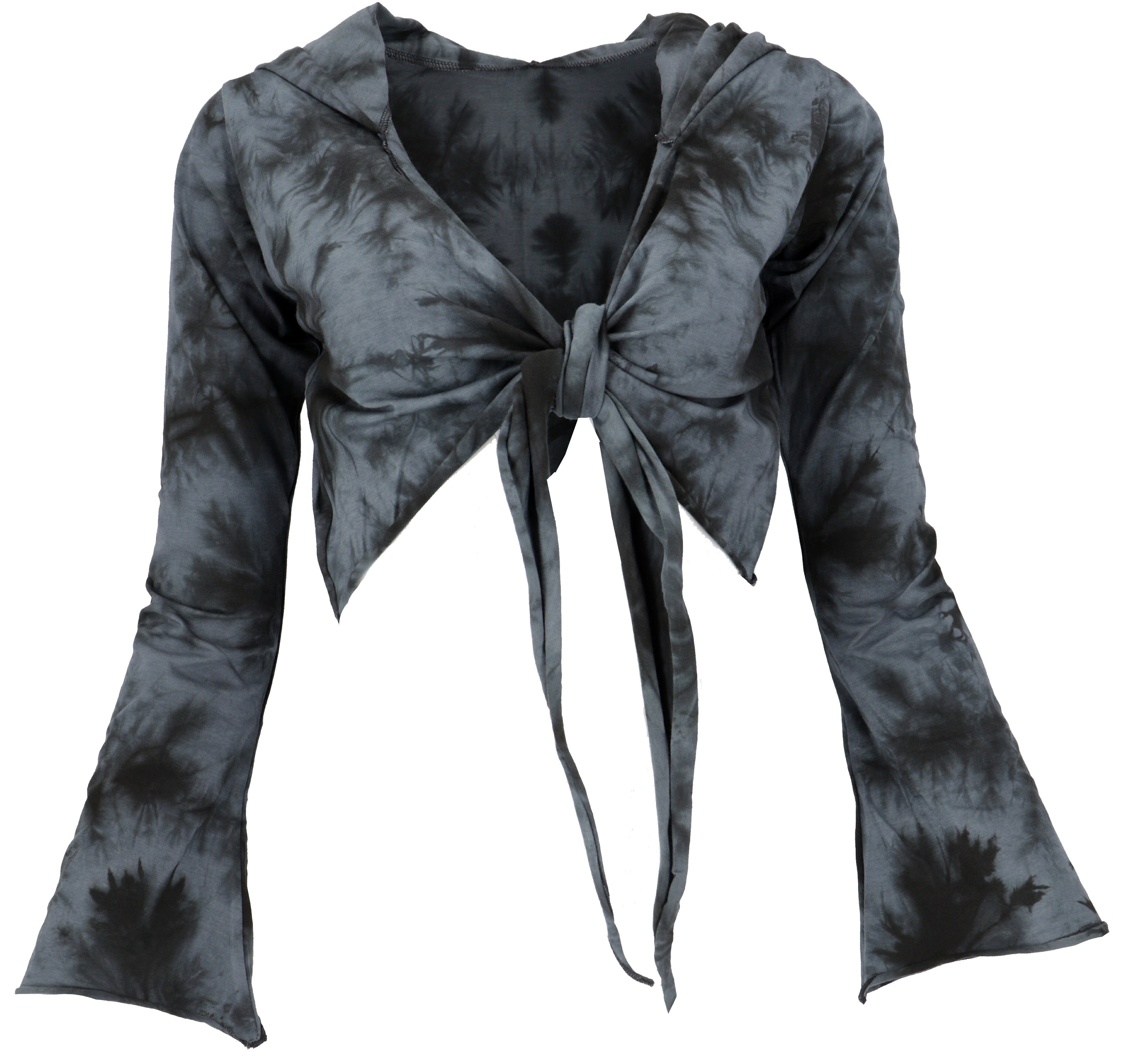 Guru-Shop Longsleeve Wickeltop, Yogatop, Langarmshirt mit.. günstig online kaufen