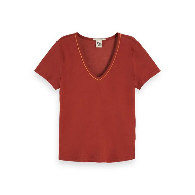 Maison Scotch T-Shirt Maison Scotch Damen T-Shirt V-Neck Tee 156215 günstig online kaufen