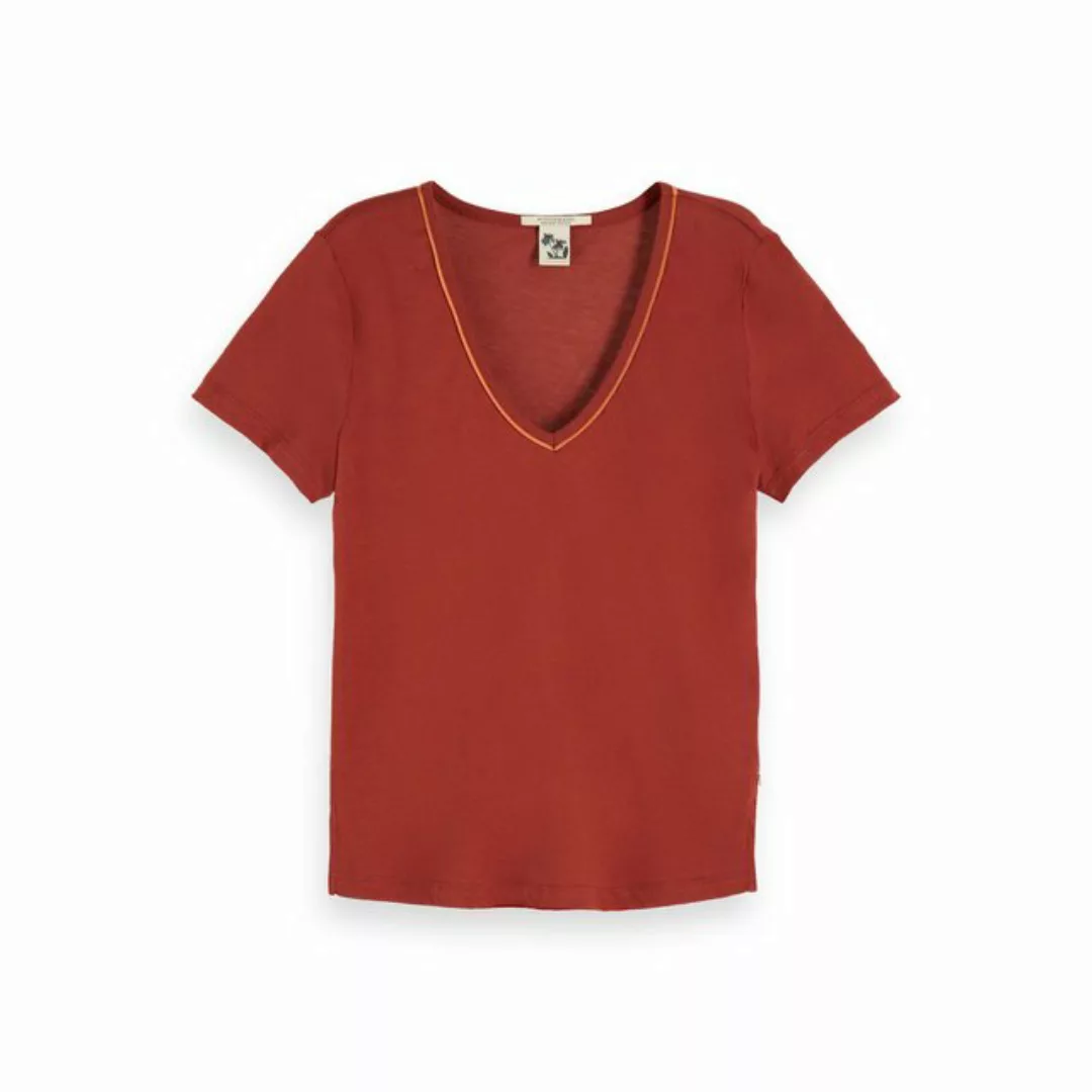 Maison Scotch T-Shirt Maison Scotch Damen T-Shirt V-Neck Tee 156215 günstig online kaufen