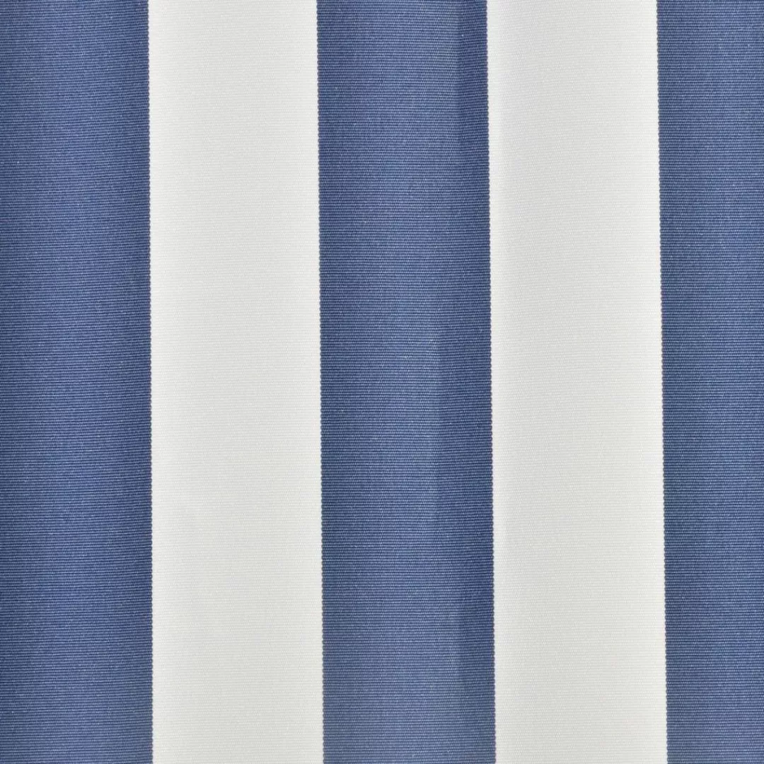 Markisenbespannung Canvas Blau & Weiß 4 X 3 M (ohne Rahmen) günstig online kaufen