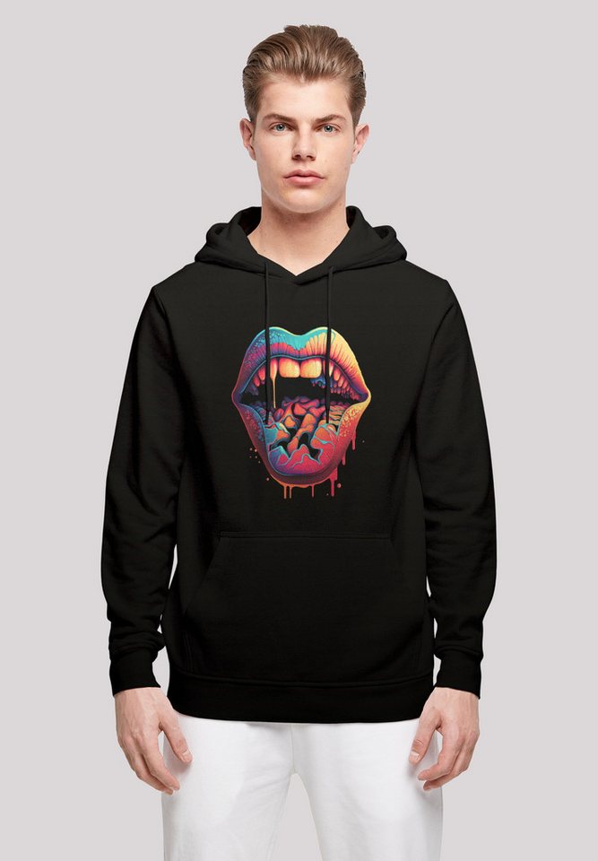 F4NT4STIC Kapuzenpullover Drooling Lips HOODIE Print günstig online kaufen