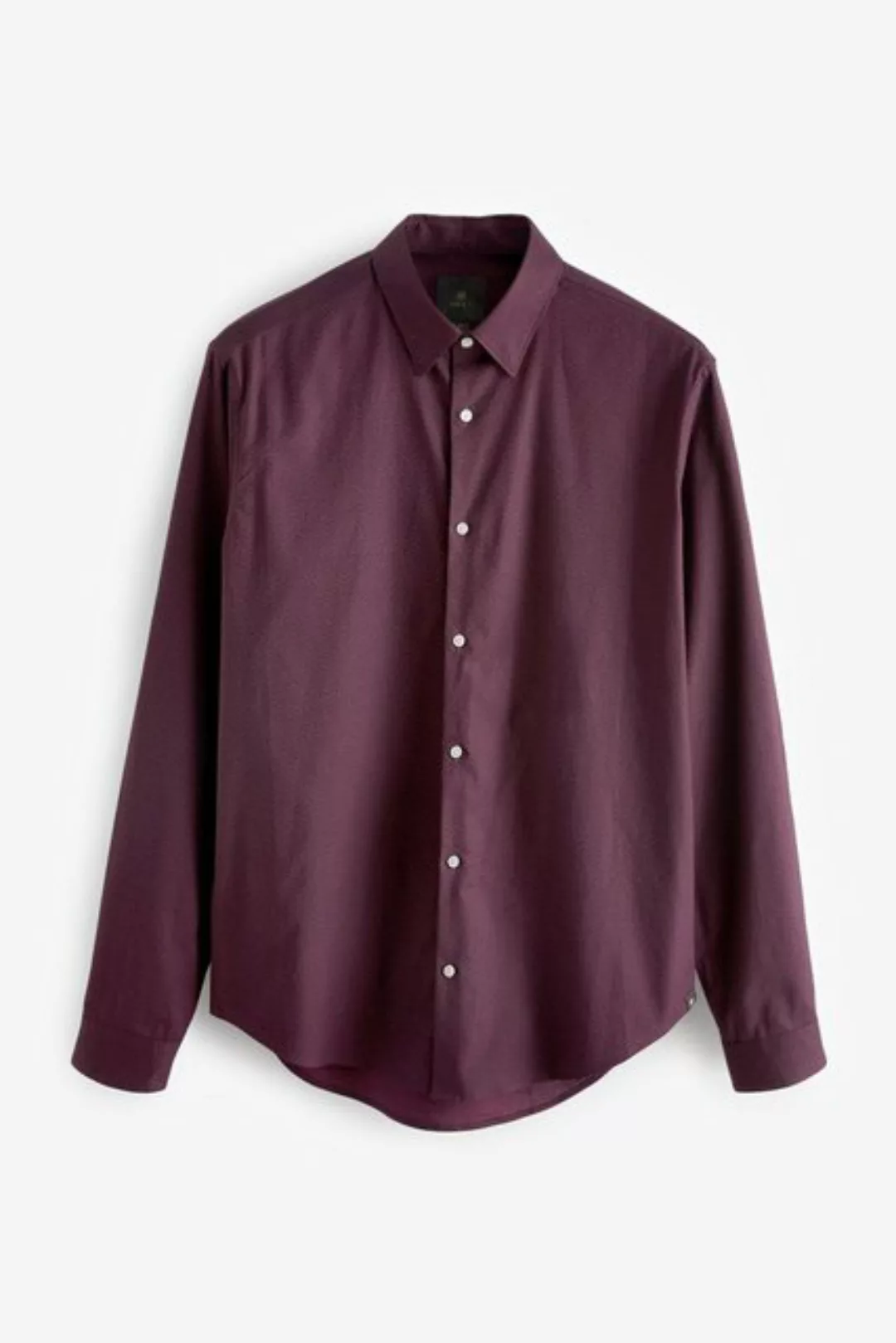 Next Langarmhemd Bedrucktes Oxford-Langarmhemd mit Stretch (1-tlg) günstig online kaufen