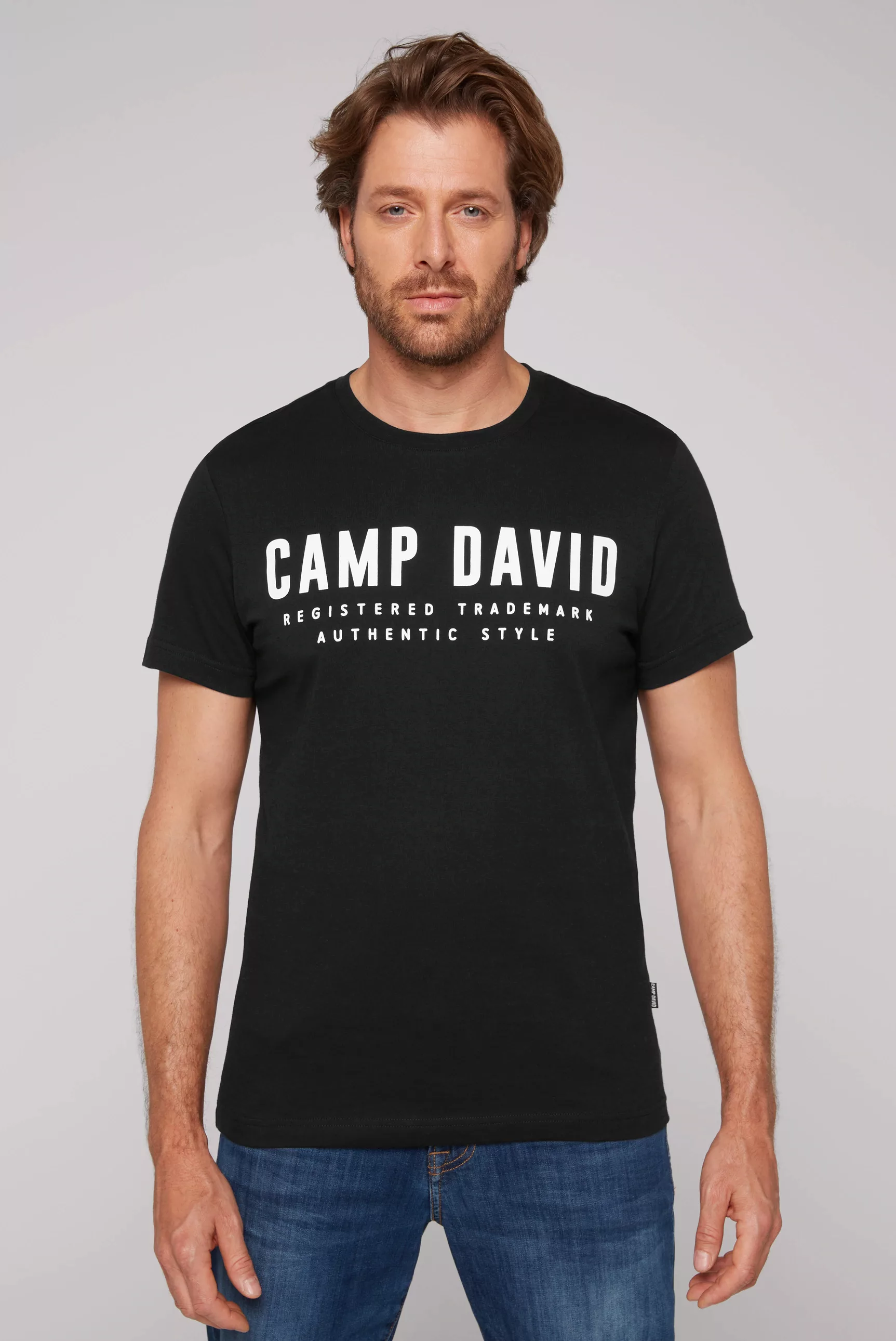 CAMP DAVID T-Shirt, mit Logo Print auf der Vorderseite günstig online kaufen