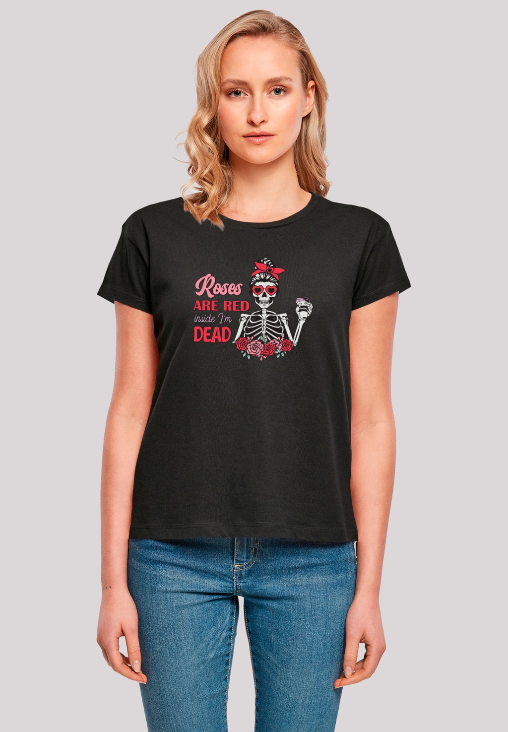 F4NT4STIC T-Shirt "Anti Valentinstag Roses are red", Premium Qualität günstig online kaufen