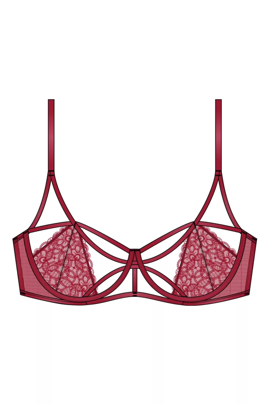 Scandale Bandeau-BH Sublime 70C rot günstig online kaufen