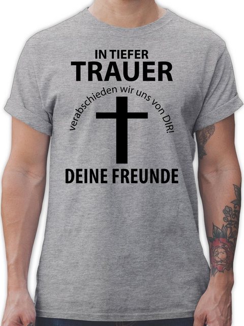 Shirtracer T-Shirt In tiefer Trauer JGA Männer günstig online kaufen