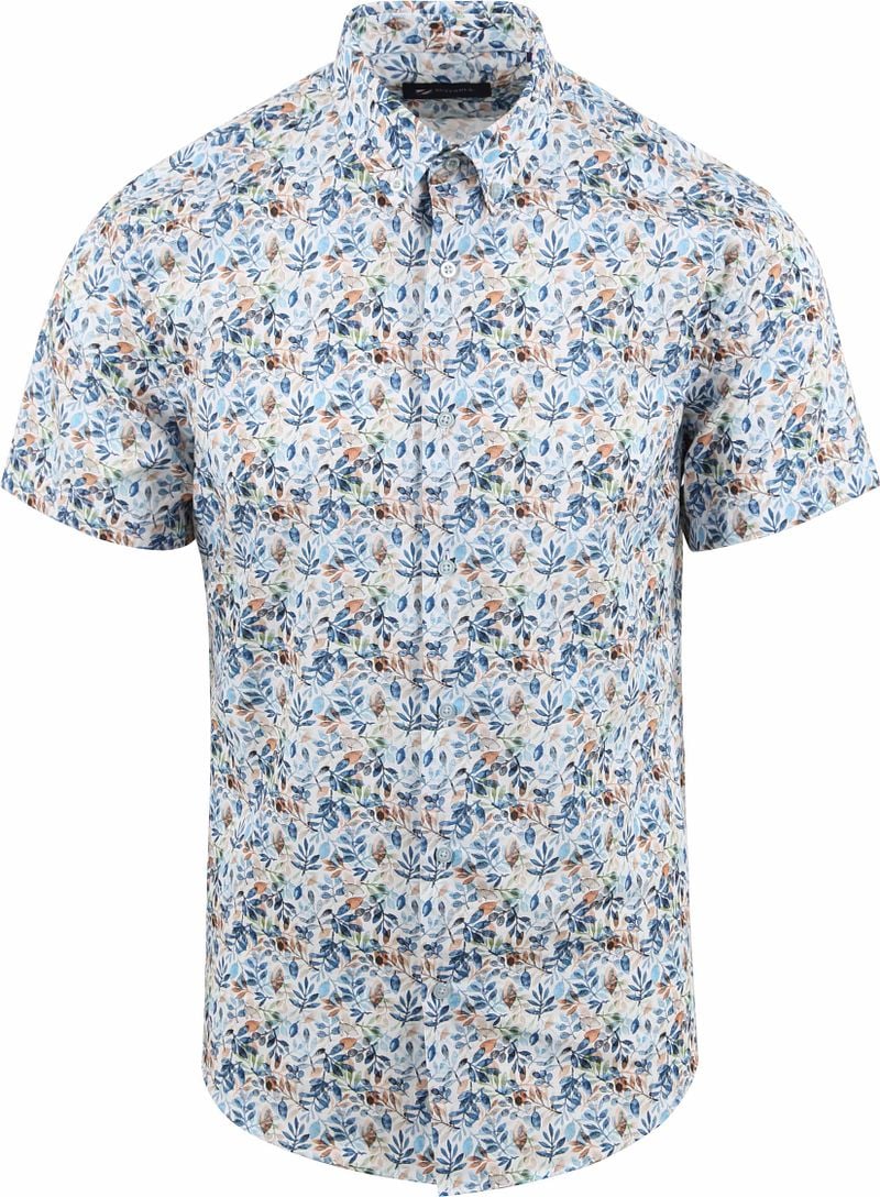 Suitable Short Sleeve Hemd Blumenmuster Blau - Größe XL günstig online kaufen