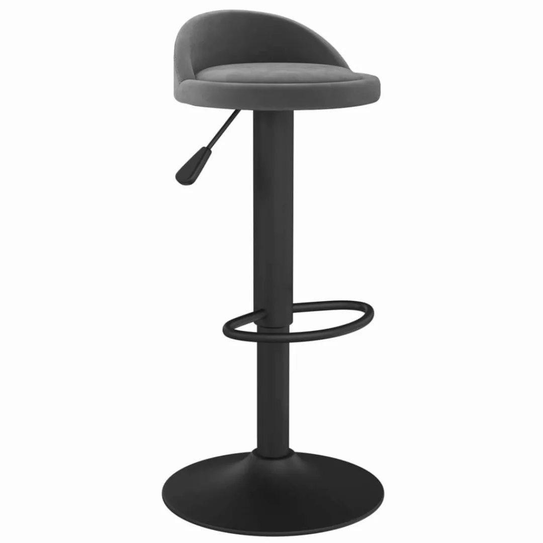 vidaXL Barhocker Barhocker Dunkelgrau Samt (1 günstig online kaufen