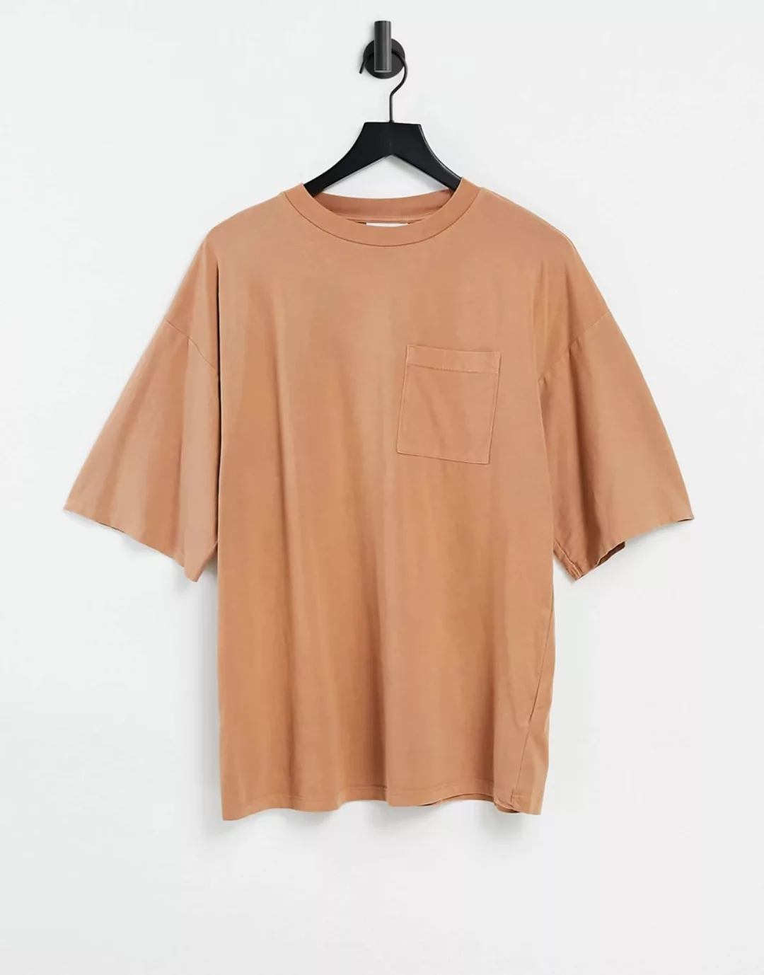 Topshop – Boysie – T-Shirt in Kamelbeige-Braun günstig online kaufen