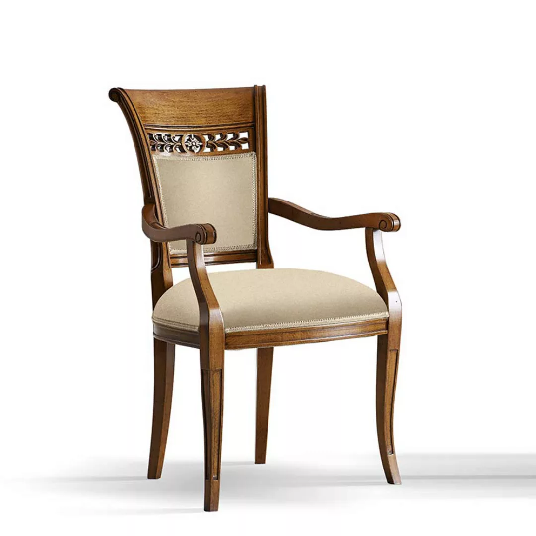 Hochwertiger Armlehnstuhl in italienischem Design hoher Lehne günstig online kaufen