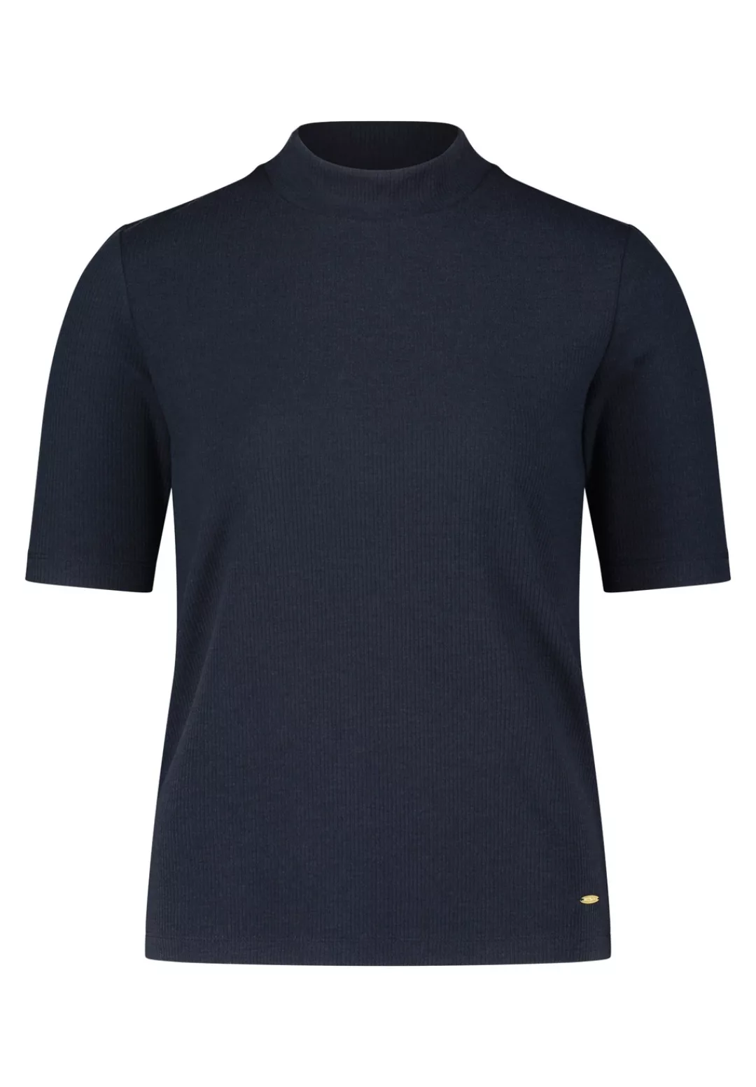 Betty&Co Kurzarmshirt "Betty & Co Damen Strukturshirt mit Stehkragen", (1 t günstig online kaufen
