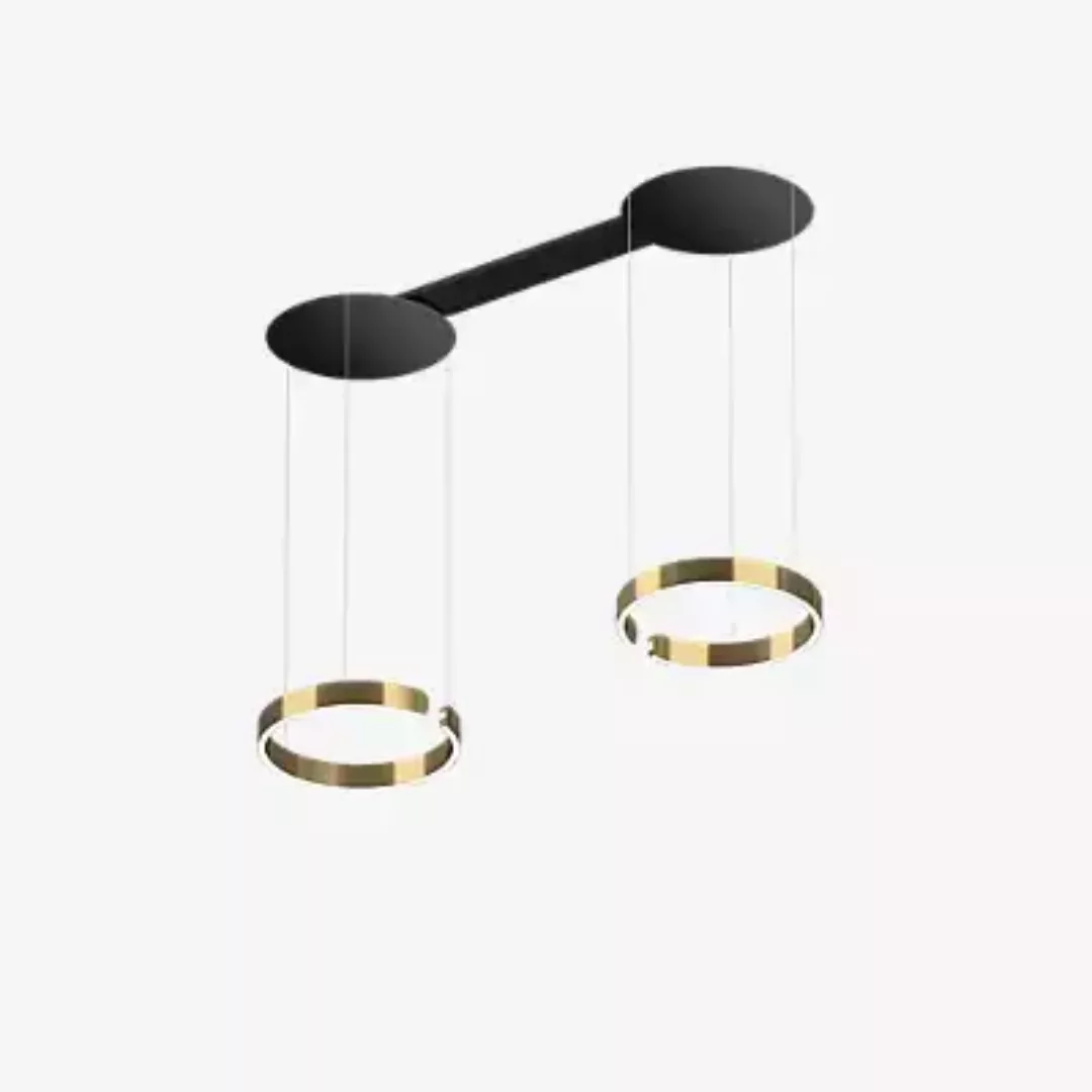 Occhio Mito Sospeso Due 40 Fix Wide Pendelleuchte LED, Kopf bronze/Baldachi günstig online kaufen