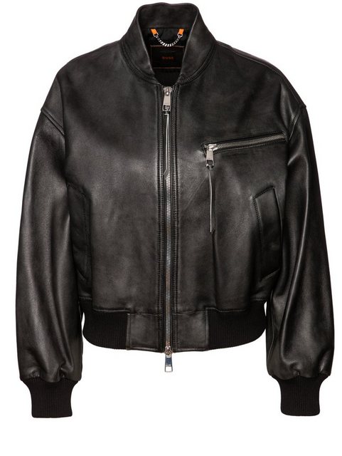 BOSS ORANGE Lederjacke C_Sayura (1-St) günstig online kaufen