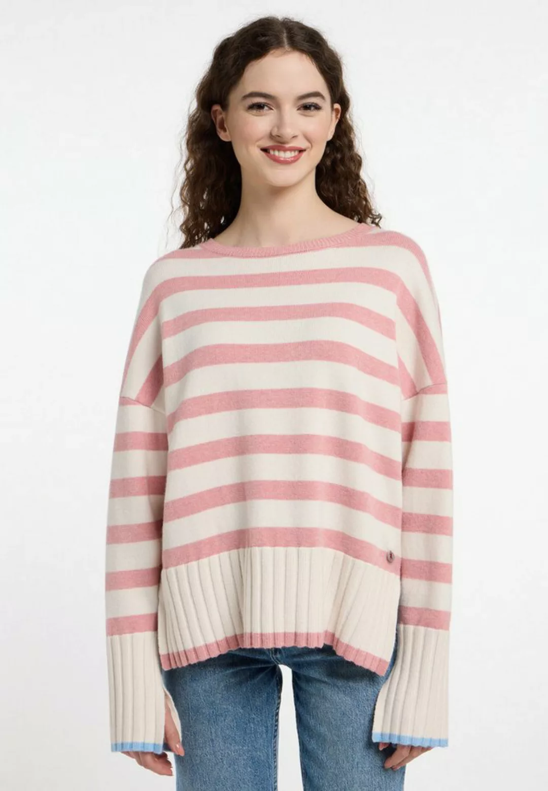 Frieda & Freddies NY Strickpullover Pullover mit dezenten Farbdetails günstig online kaufen