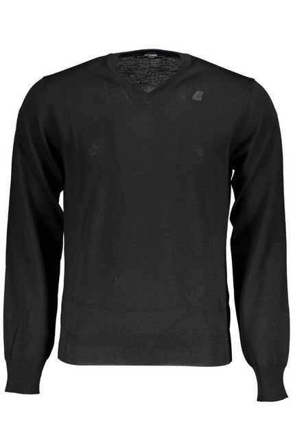 K-Way Strickpullover Eleganter Herrenpullover in Schwarz mit V-Ausschnitt u günstig online kaufen