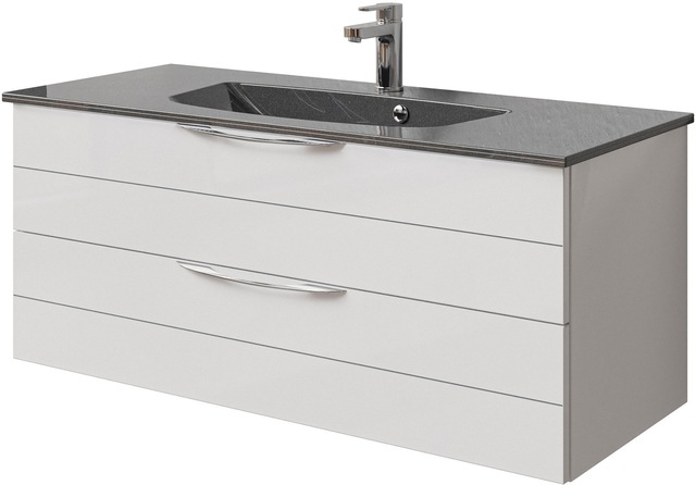 Saphir Waschtisch »Serie 6025 Mineralmarmor-Waschtisch mit Unterschrank, 11 günstig online kaufen