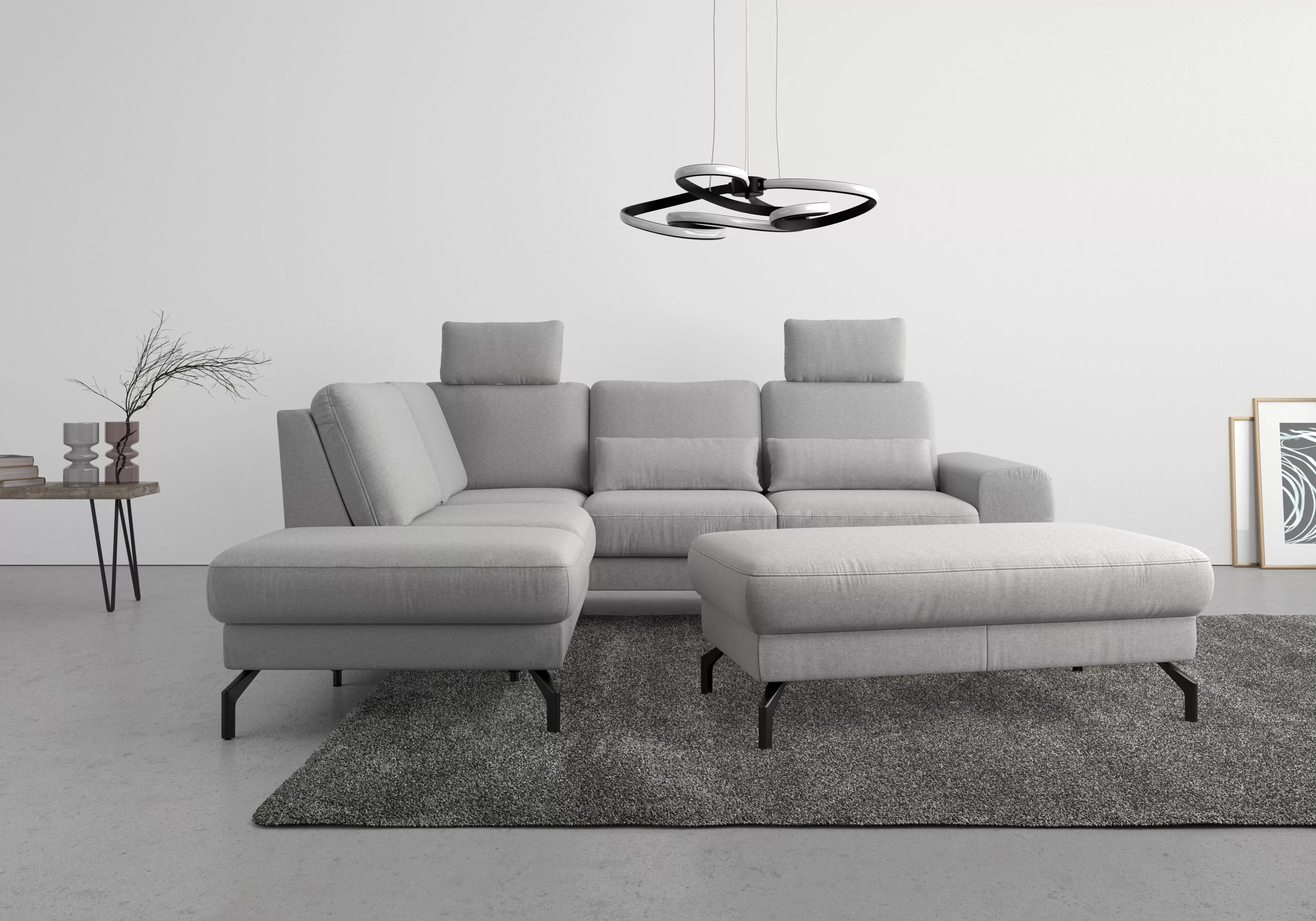 sit&more Ecksofa "Cinturo L-Form", inklusive Sitztiefenverstellung und Fede günstig online kaufen