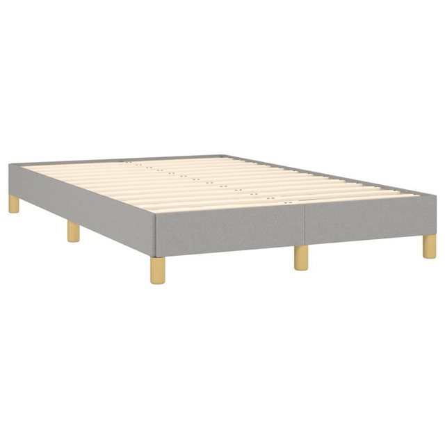 vidaXL Bett Bettgestell Hellgrau 120x190 cm Stoff günstig online kaufen