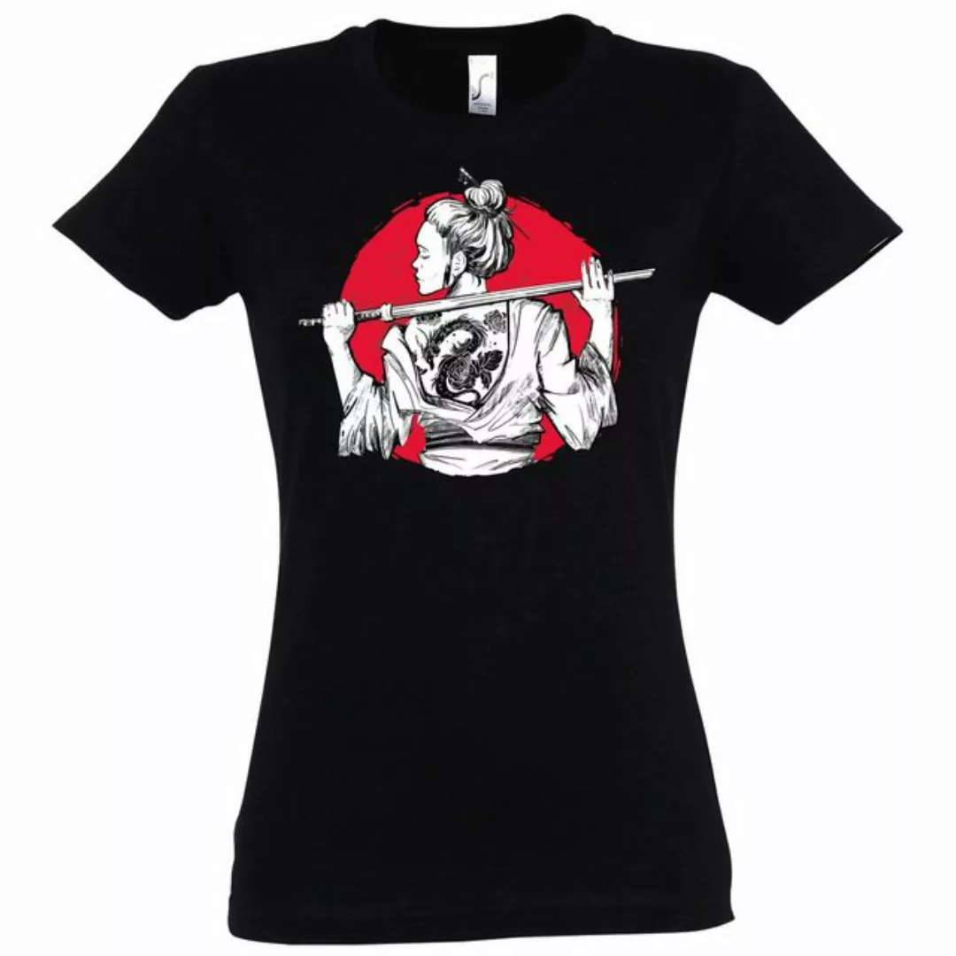 Youth Designz T-Shirt Samurai Girl Damen Shirt Mit modischem Japan Print günstig online kaufen