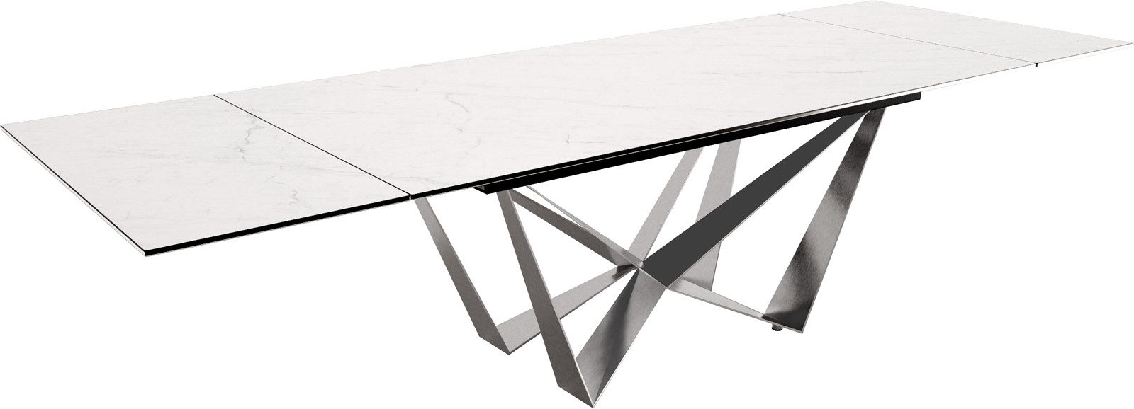 DELIFE Esstisch Edge, Keramik Laminam®Statuarietto Weiß günstig online kaufen