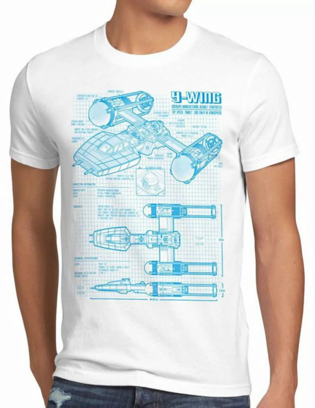 style3 Print-Shirt Herren T-Shirt Y-Wing rebellion star krieg sterne der wa günstig online kaufen
