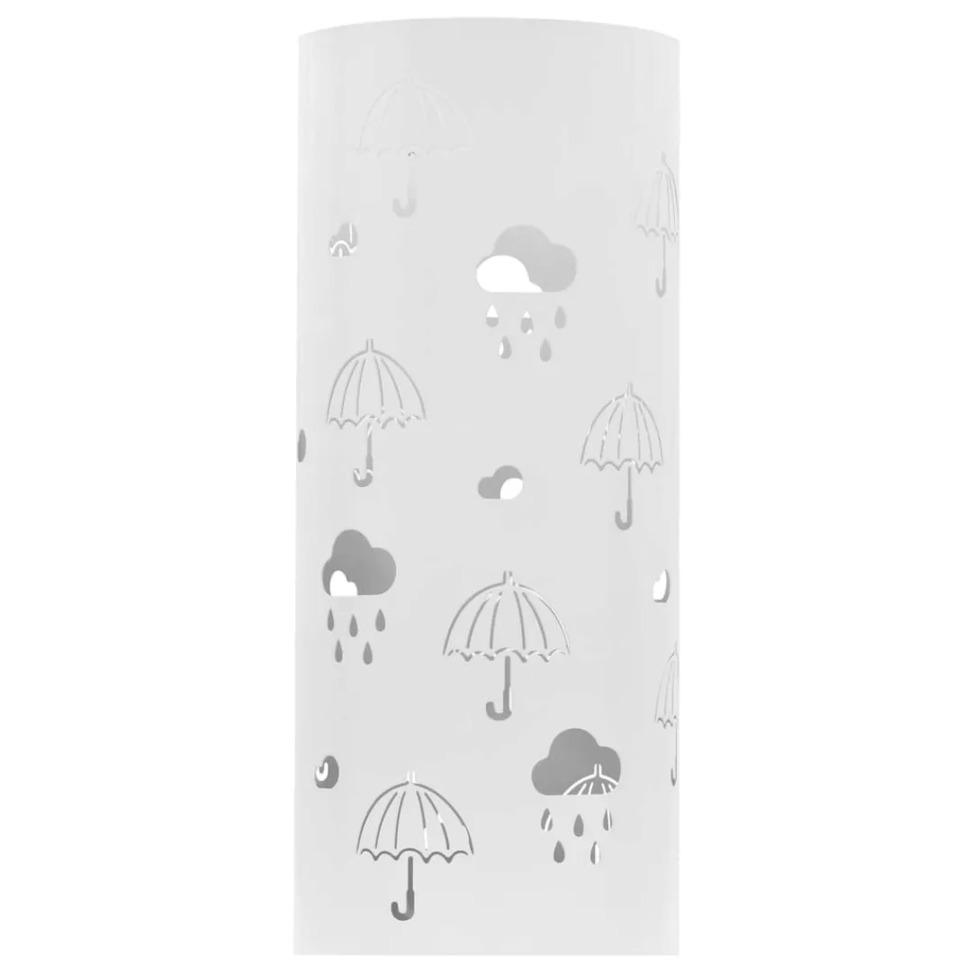 Regenschirmständer Regenschirm-motiv Stahl Weiß günstig online kaufen