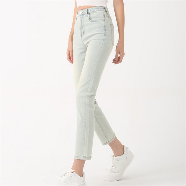 RUZU UG Slouchy Jeans Legere Jeans mit geradem Bein und neun Punkten zum Ve günstig online kaufen