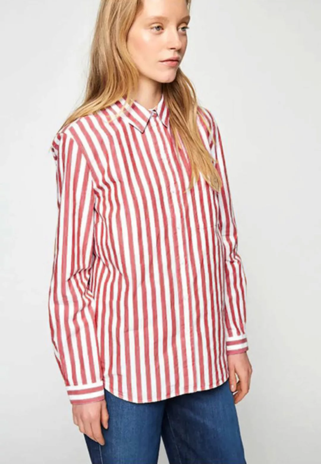 Onervaa Stripe - Damen Bluse Aus Bio-baumwolle günstig online kaufen