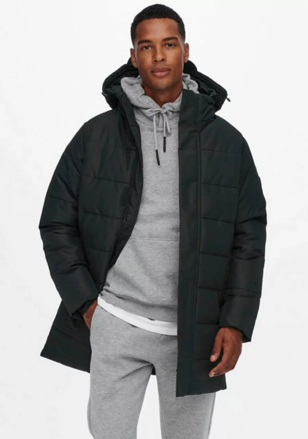 ONLY & SONS Steppjacke ONSCARL LIFE LONG QUILTED COAT NOOS OTW günstig online kaufen