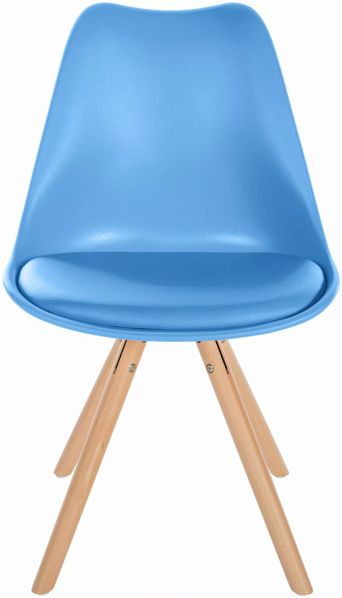 Stuhl Sofia Kunststoff Rund Hellblau günstig online kaufen