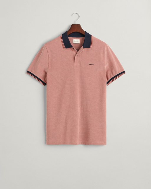 Gant Shield Oxford Piqué Poloshirt Rot - Größe 3XL günstig online kaufen