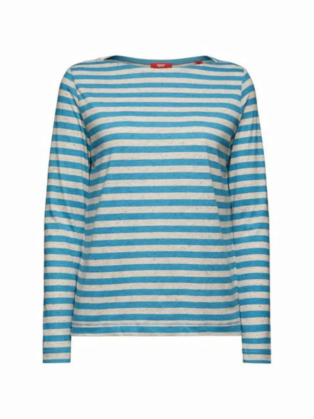 Esprit Langarmshirt Gestreiftes Jersey-Longsleeve (1-tlg) günstig online kaufen