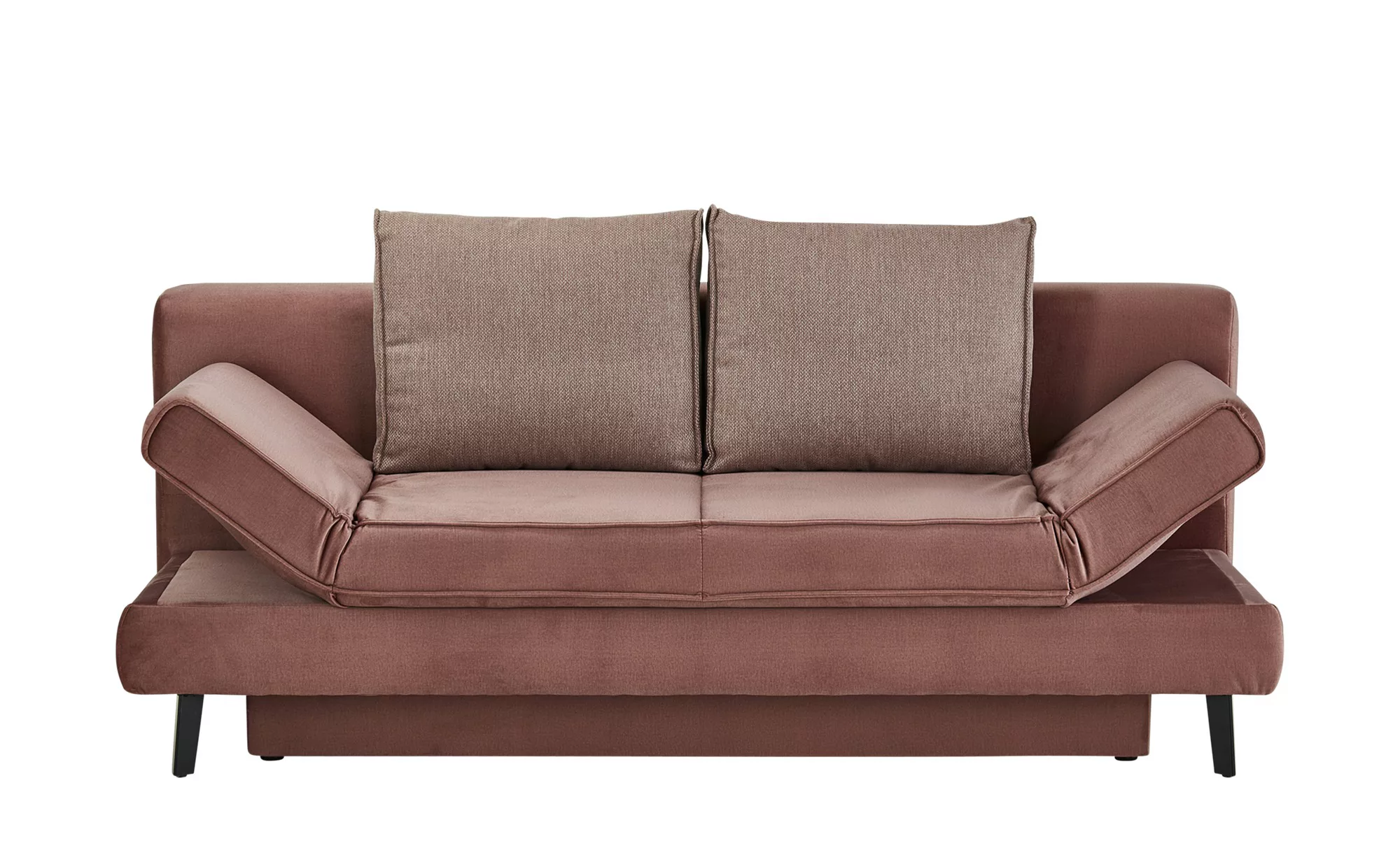 Schlafsofa - rot - 200 cm - 85 cm - 90 cm - Polstermöbel > Sofas > Einzelso günstig online kaufen