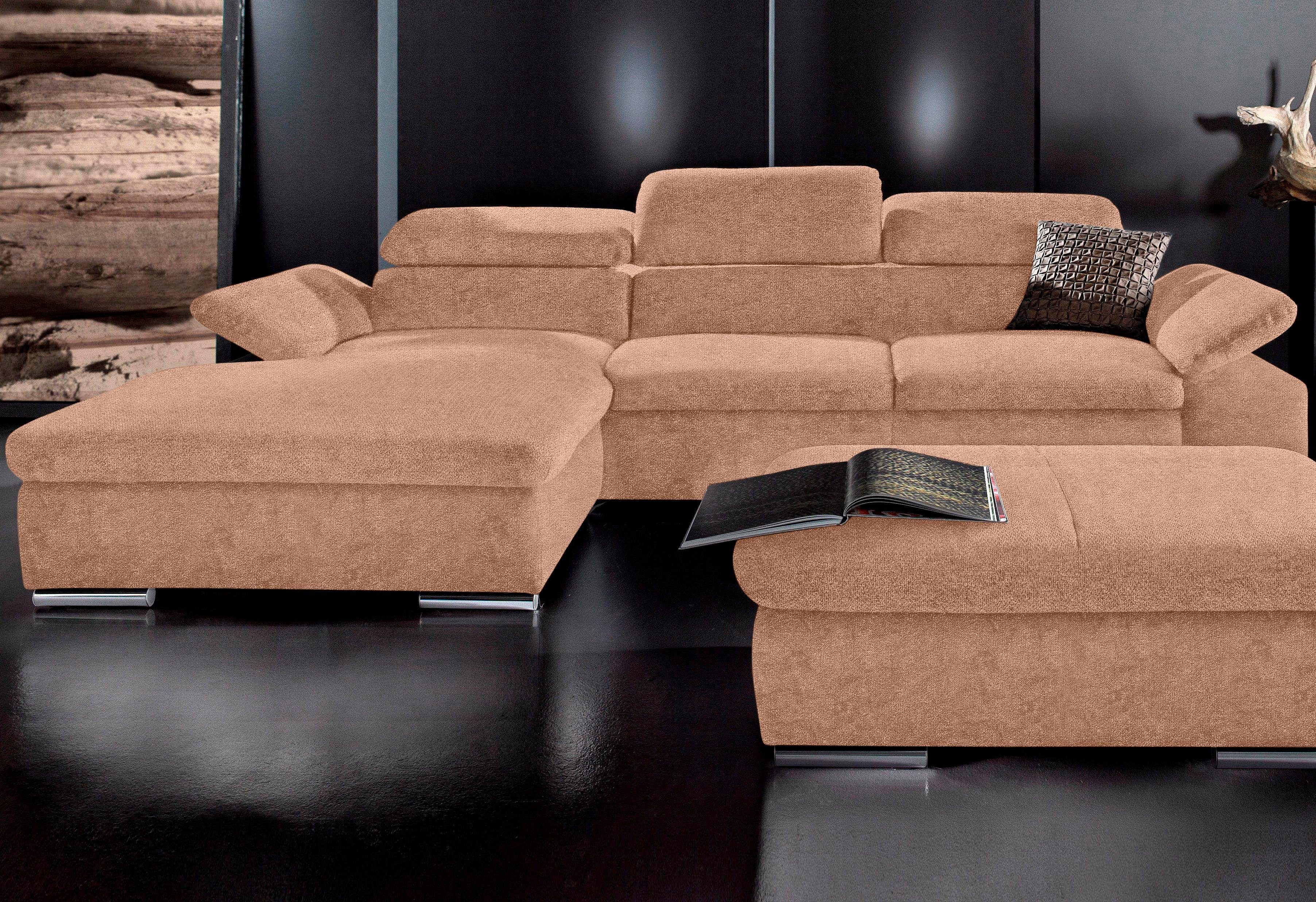 sit&more Ecksofa "Alcudia L-Form", wahlweise mit Bettfunktion günstig online kaufen