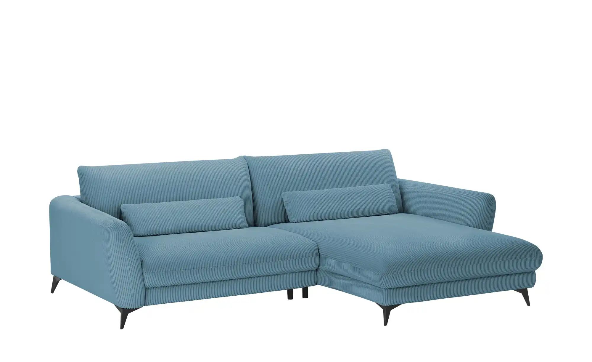 Ecksofa Cordstoff Amina ¦ türkis/petrol ¦ Maße (cm): B: 288 H: 81 T: 194 Po günstig online kaufen