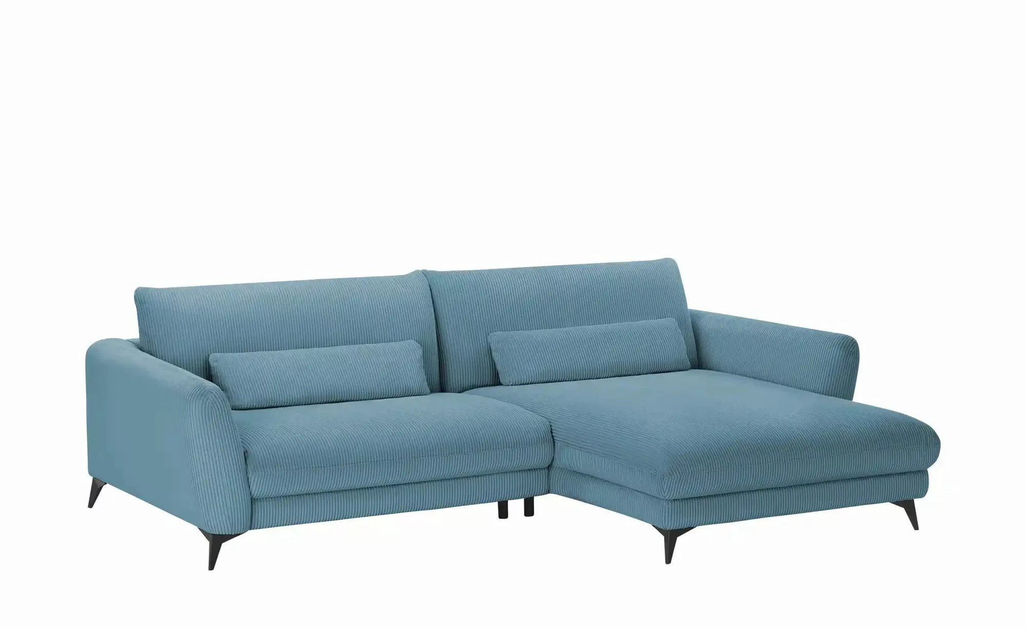 Ecksofa Cordstoff Amina ¦ türkis/petrol ¦ Maße (cm): B: 288 H: 81 T: 194.0 günstig online kaufen