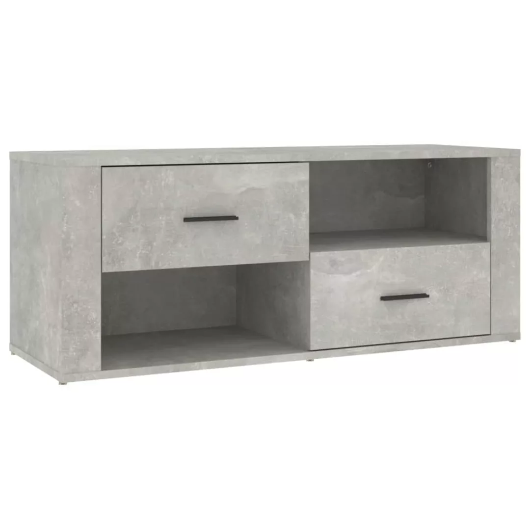 vidaXL TV-Schrank TV-Schrank Betongrau 100x35x40 cm Spanplatte günstig online kaufen