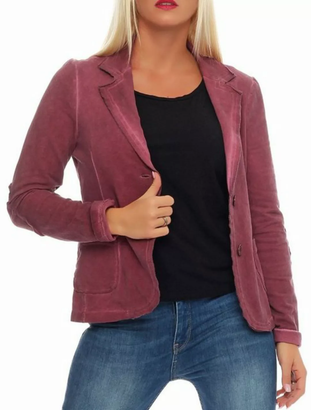 malito more than fashion Jackenblazer 1652 Blazer in Used-Look Optik günstig online kaufen