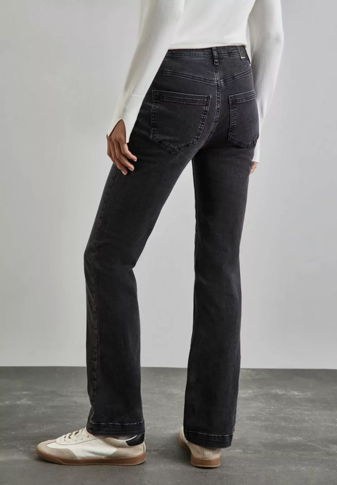 STREET ONE Bootcut-Jeans High Waist günstig online kaufen