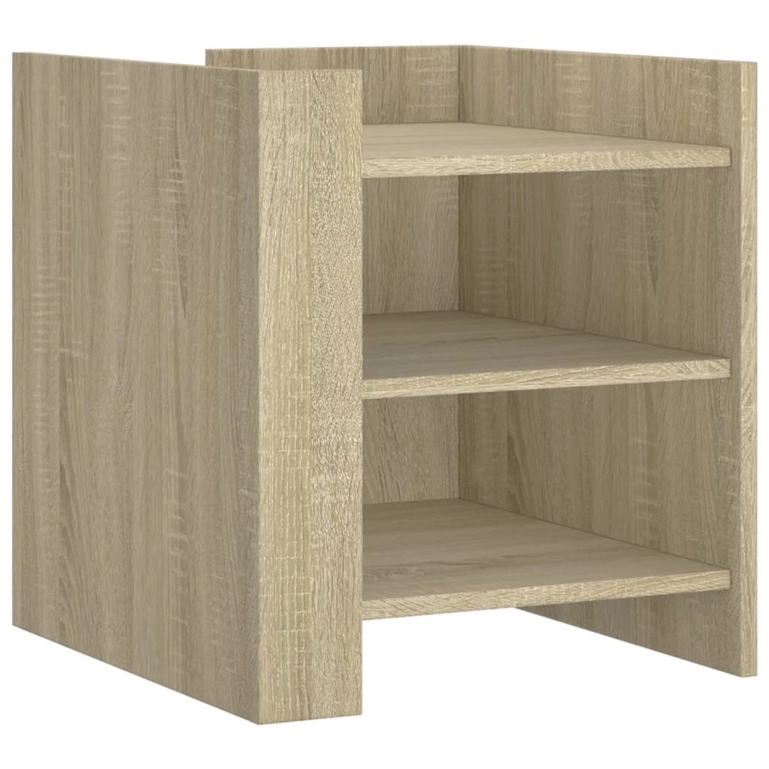 vidaXL Nachttisch Sonoma-Eiche 45x50x50 cm Holzwerkstoff Modell 2 günstig online kaufen