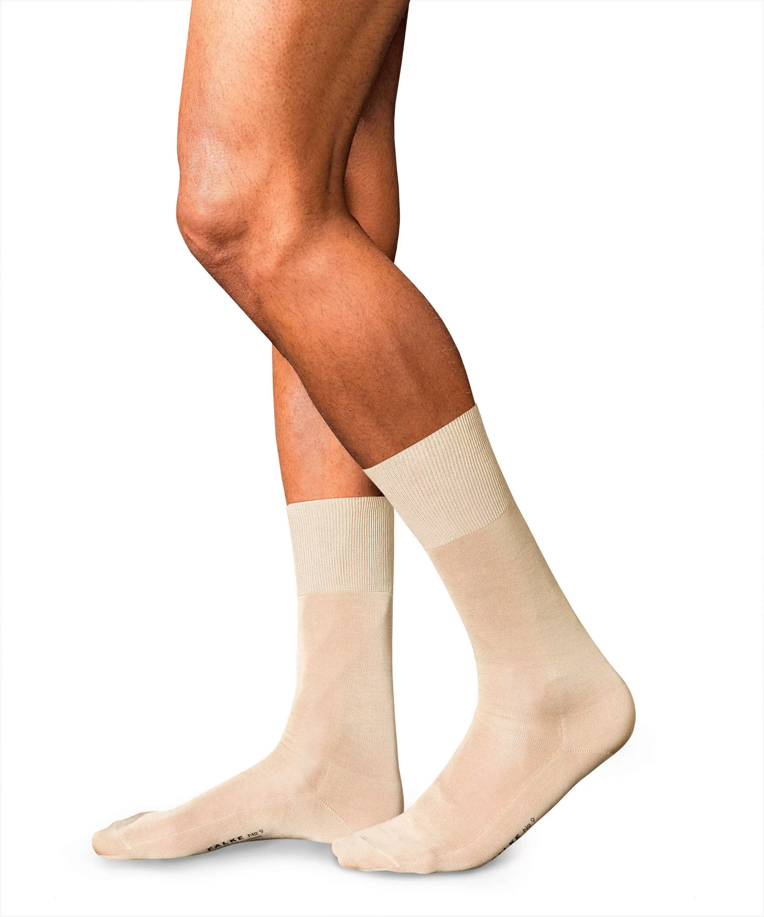 FALKE No. 9 Pure Fil d´Écosse Gentlemen Socken, Herren, 47-48, Beige, Uni, günstig online kaufen