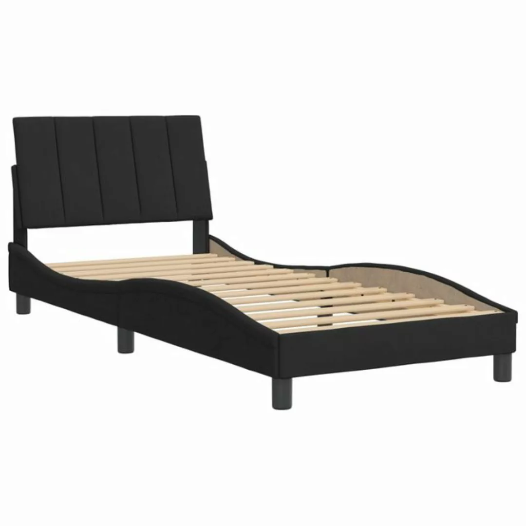 vidaXL Bett Bettgestell mit Kopfteil Schwarz 80x200 cm Samt günstig online kaufen