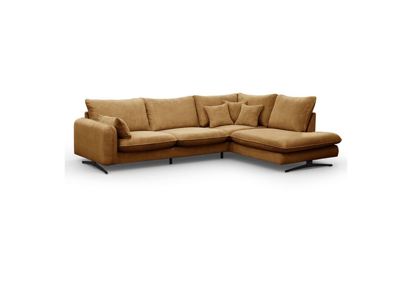 Beautysofa Ecksofa Prince, L-Form Polstersofa aus Cord-Bezug günstig online kaufen