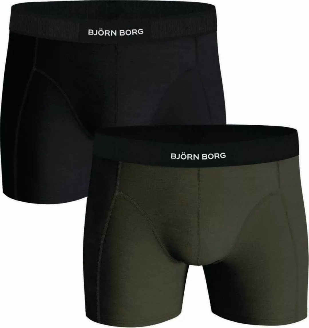 Bjorn Borg Boxers 2 Pack Black/Green - Größe XL günstig online kaufen