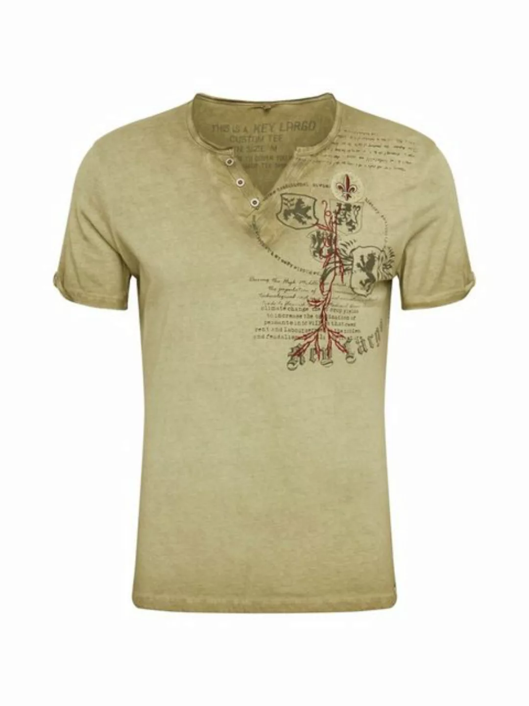 Key Largo T-Shirt T-Shirt Weapon Wappen Print Motiv vintage Look MT00733 V- günstig online kaufen